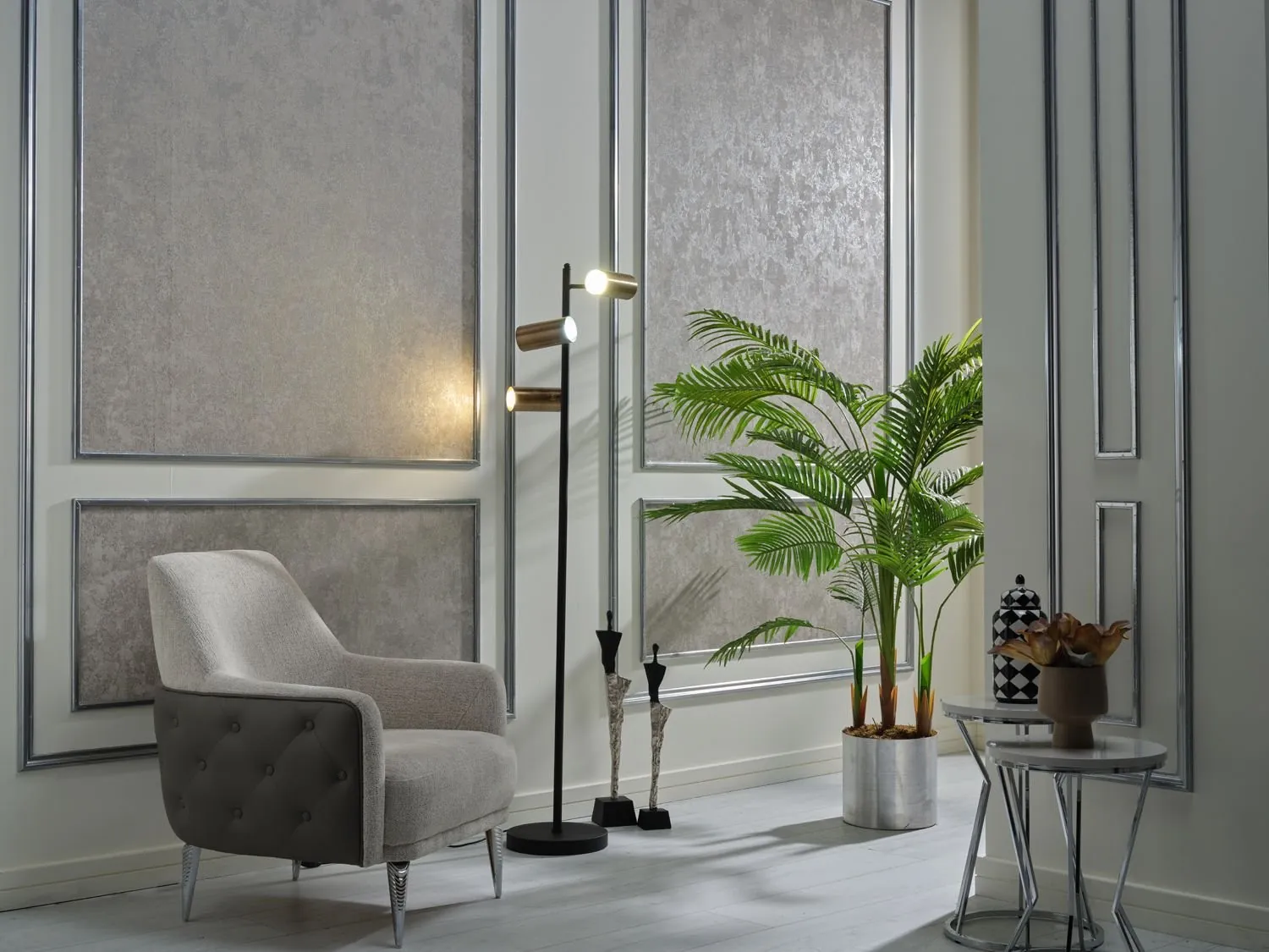 Doqu Home Mesto Lambader Siyah-Eskitme